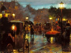 Paris at Night by Charles Courtney Curran