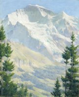 The Jungfrau, Afternoon Sunlight by Charles Courtney Curran