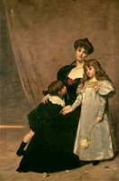 Mother And Children (madame Feydeau And Her Children) by Charles Emile Auguste Carolus Duran