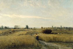 Harvest by Charles Francois Daubigny