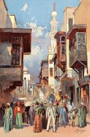 Cairo Street, From The World's Fair in Water Colors by Charles Graham