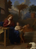 The Holy Family In Egypt by Charles Le Brun