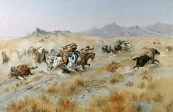 The Attack by Charles Marion Russell