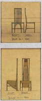 Design for Chairs, 1903 by Charles Rennie Mackintosh