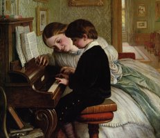 Music Lesson by Charles West Cope