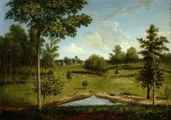 Landscape Looking Toward Sellers Hall From Mill Bank by Charles Willson Peale