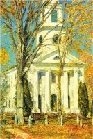 Church at Old Lyme Connecticut by Childe Hassam