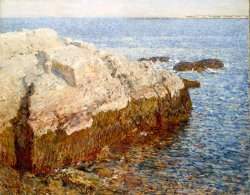 Cliff Rock Appledore by Childe Hassam