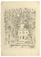 Colonial Church Gloucester by Childe Hassam