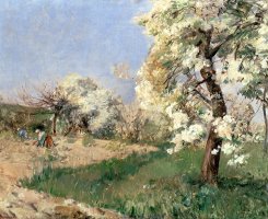 Pear Blossoms by Childe Hassam