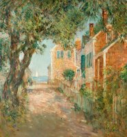 Street In Provincetown by Childe Hassam