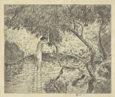 The Willow Pool by Childe Hassam