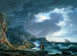 A Seastorm by Claude Joseph Vernet