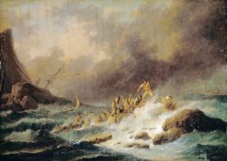 A Shipwreck by Claude Joseph Vernet