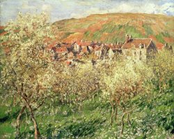 Apple Trees in Blossom by Claude Monet