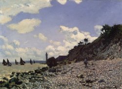 Beach at Honfleur by Claude Monet