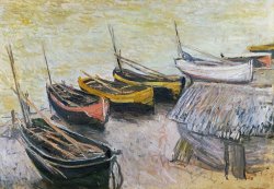 Boats on the Beach by Claude Monet