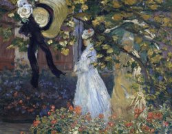Breakfast In The Garden by Claude Monet