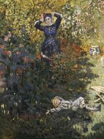 Camille and Jean in the Garden at Argenteuil by Claude Monet