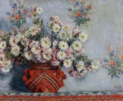 Chrysanthemums by Claude Monet