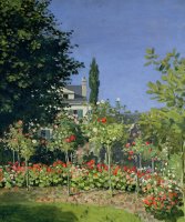 Flowering Garden at Sainte-Adresse by Claude Monet