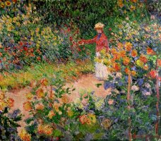 Garden at Giverny by Claude Monet