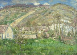 Hamlet In The Cliffs Near Giverny by Claude Monet