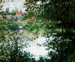 Ile de La Grande Jatte Through the Trees by Claude Monet