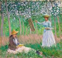 In The Woods At Giverny by Claude Monet