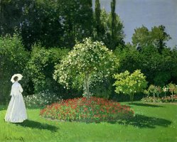 Jeanne Marie Lecadre in the Garden by Claude Monet
