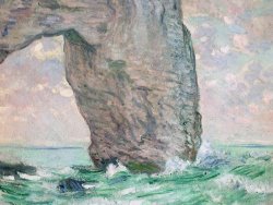 La Manneporte a Etretat by Claude Monet