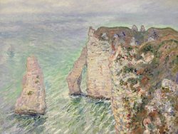 Laiguille And The Porte Daval Etretat by Claude Monet