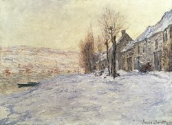 Lavacourt under Snow by Claude Monet