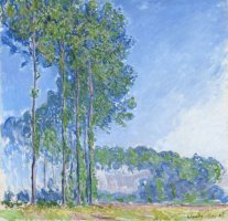 Poplars by Claude Monet