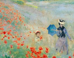 Poppies At Argenteuil by Claude Monet