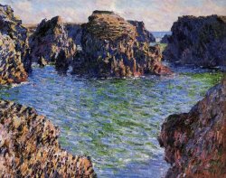 Port Goulphar Belle Ile Brittany by Claude Monet