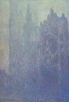 Rouen Cathedral Foggy Weather by Claude Monet