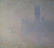 Seagulls over the Houses of Parliament by Claude Monet