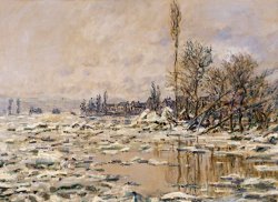 The Break-up Of The Ice by Claude Monet
