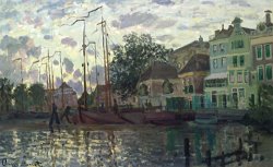 The Dam at Zaandam by Claude Monet