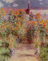 The Garden at Vetheuil by Claude Monet