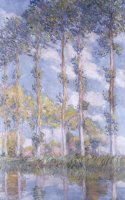 The Poplars by Claude Monet