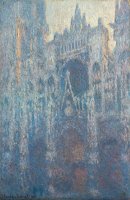 The Portal Of Rouen Cathedral In Morning Light by Claude Monet