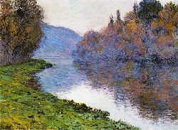 The Seine at Jenfosse by Claude Monet