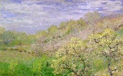 Trees in Blossom by Claude Monet