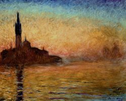 View of San Giorgio Maggiore Venice by Twilight by Claude Monet