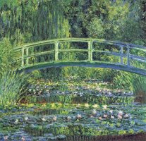 Waterlilies And Japanese Bridge by Claude Monet