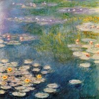 Waterlillies At Giverny 1908 by Claude Monet