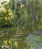 Weeping Willows The Waterlily Pond At Giverny by Claude Monet