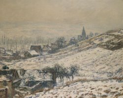 Winter In Giverny by Claude Monet